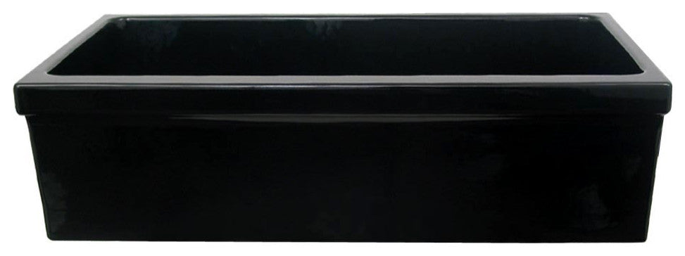 Fireclay Reversible Sink, Decorative 2 Â½" Lip on One Side