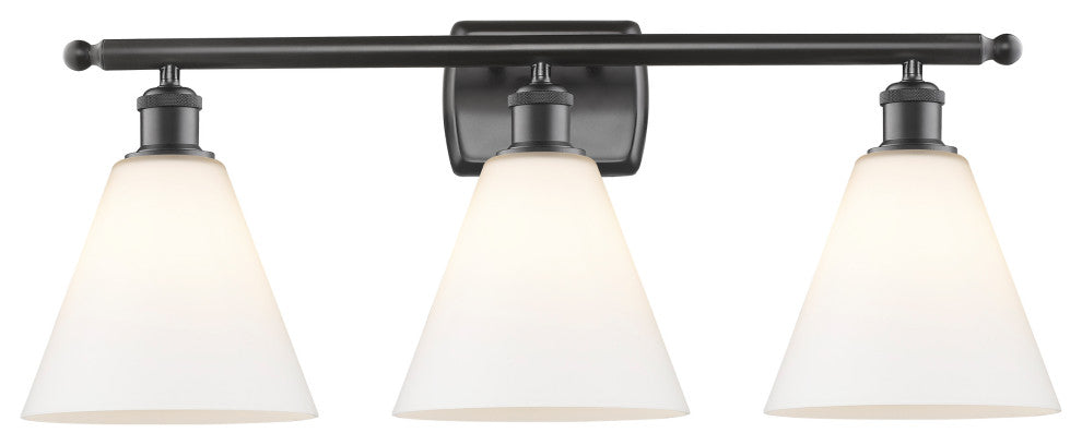 Innovations 516-3W-OB-GBC-81 3 Light Bath Vanity Light, Oil Rubbed Bronze
