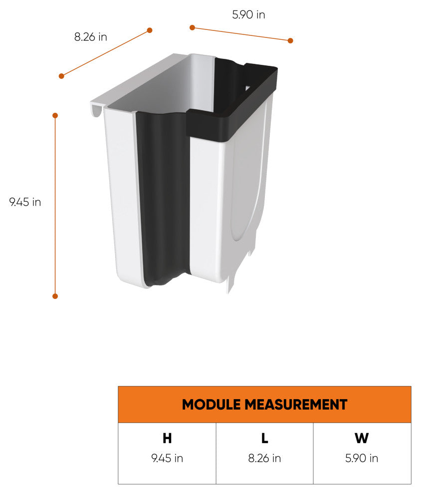 White Mini Trash Can For Kitchen Garbage Bin