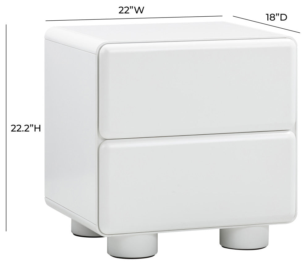 Tammy Nightstand, White