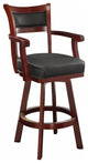 Wooden Traditional Bar Stool, Cherry Brown