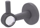 Clearview Robe Hook with Groovy Accents, Matte Gray