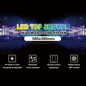 Mount Rainfall Shower System With Jetted Body Sprays, Touch Panel