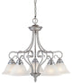 Coronado Chandelier, Brushed Nickel