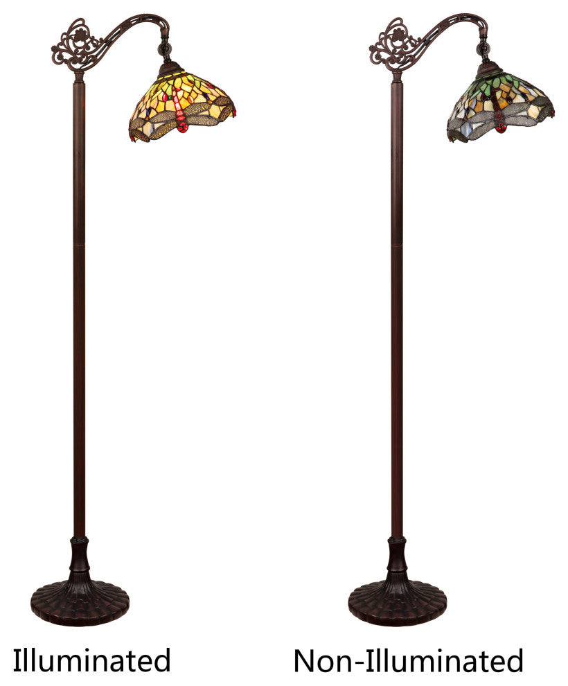 Anisoptera Purity 1 Light Reading Floor Lamp 11" Shade