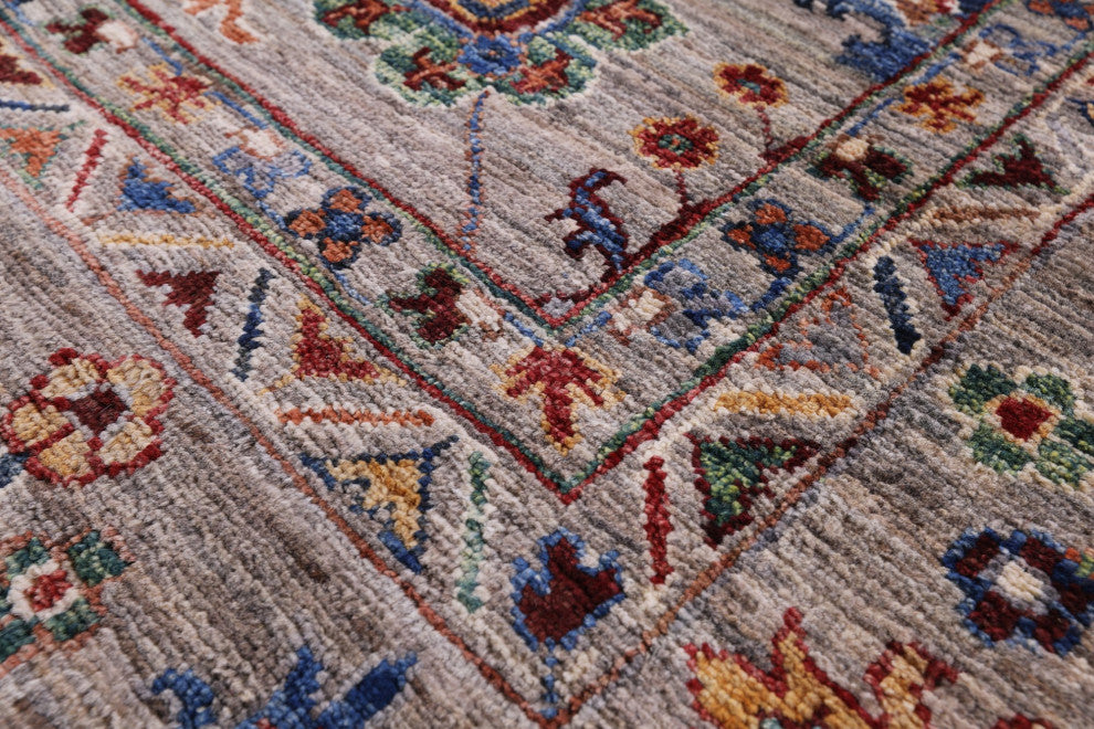 6' 9" X 9' 7" Persian Tabriz Handmade Rug Q9706