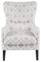 Madison Park Arianna Swoop Wing Chair,Gray/White
