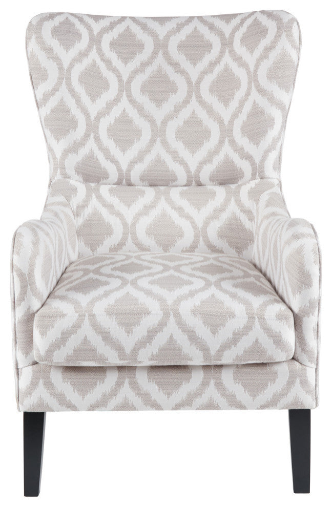 Madison Park Arianna Swoop Wing Chair,Gray/White