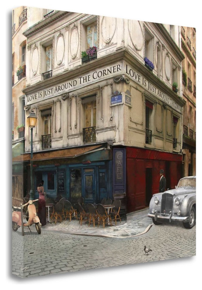 "Love Is Just Around The Corner" By Eric Yang, Giclee on Gallery Wrap Canvas