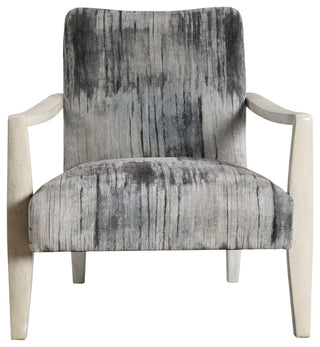 Watercolor Gray Chenille Accent Chair