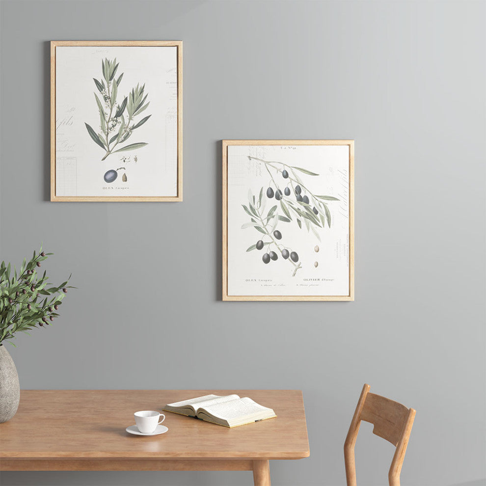 Madison Park Kalamata Branches Botanical Olive 2-Piece Canvas Wall Art