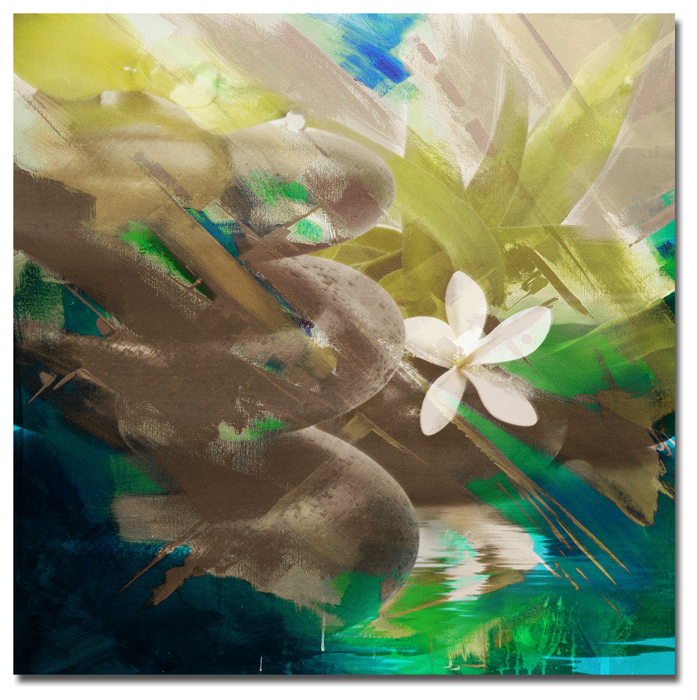 Abstract Stone Spa II Canvas Wall Art