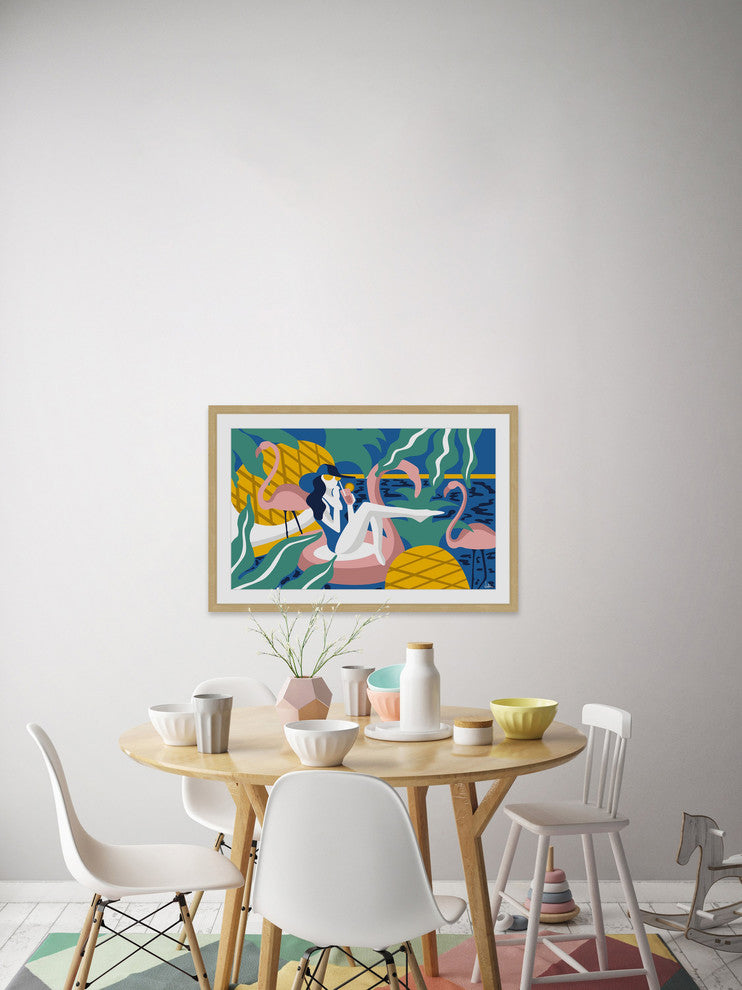 "Come the Summer Time" Framed Painting Print, 30"x20"
