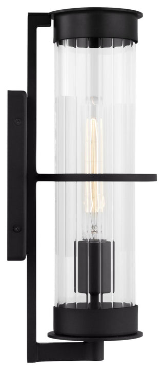 Alcona Medium One Light Outdoor Wall Lantern, Black