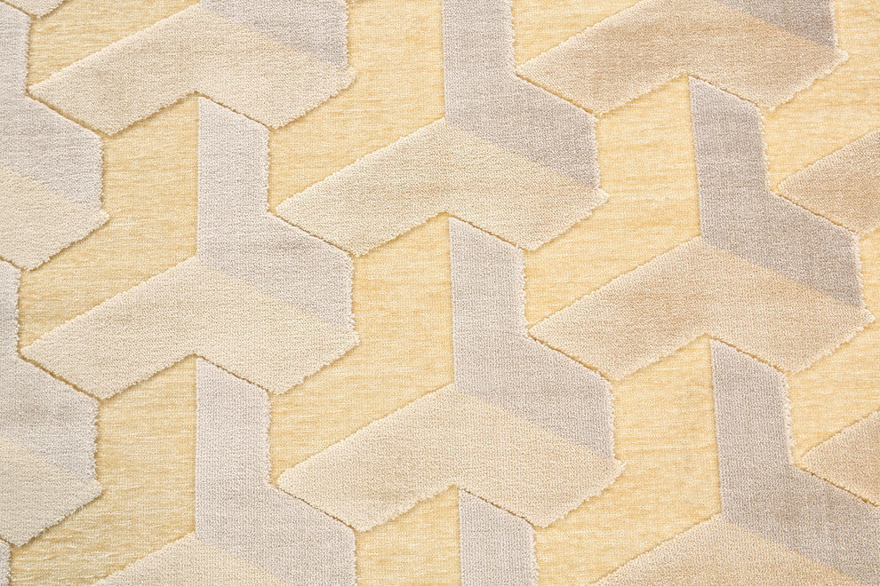 Weave & Wander Pellaro Rug, Cream/Silver, 2'2"x4'