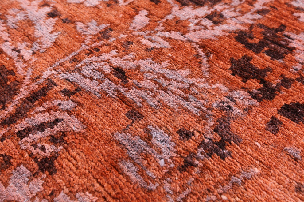 Modern Hand-Knotted Wool & Silk Rug 4' 9" X 7' 8" - Q12737