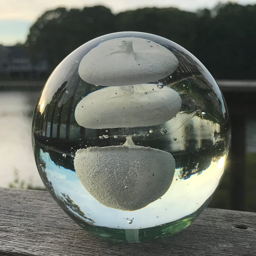Crystal Clear Bubble Trio Paperweight, 3 1/2 x 3 1/2"