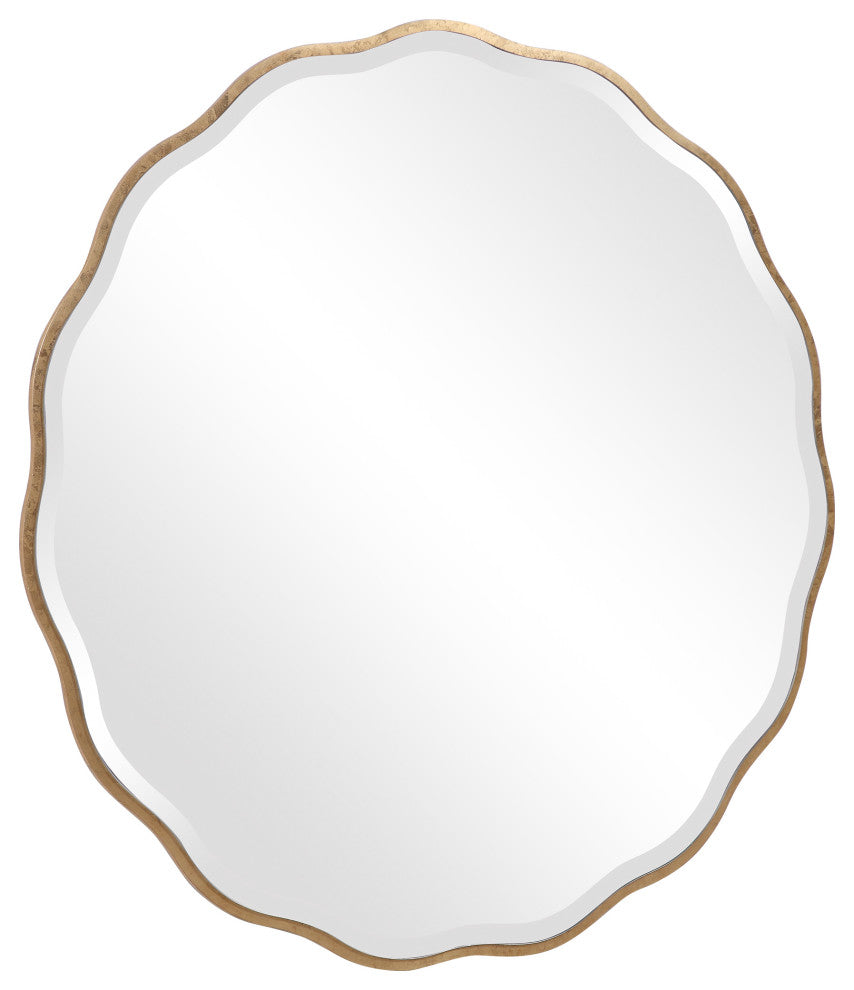 Uttermost Aneta Gold Round Mirror