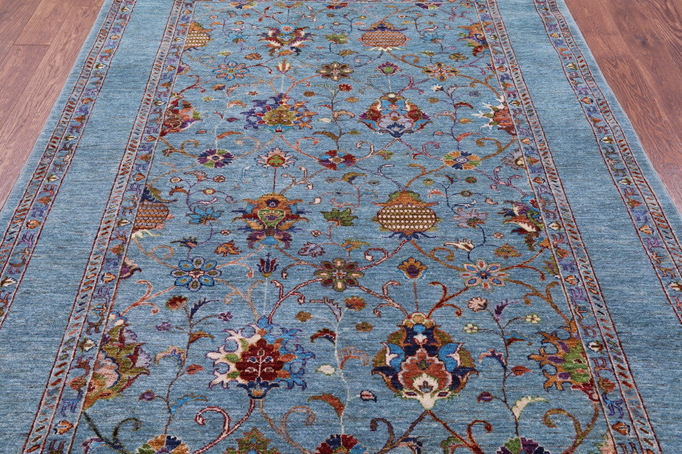 Persian Tabriz Handmade Wool Rug 5' 10" X 8' 1" Q10580