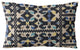 Plutus Blue Morocco Damask Luxury Throw Pillow, 18"x18"