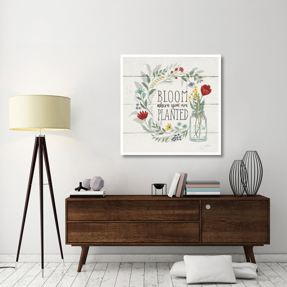 "Blooming Thoughts III" Digital Paper Print by Janelle Penner, 42"x42"