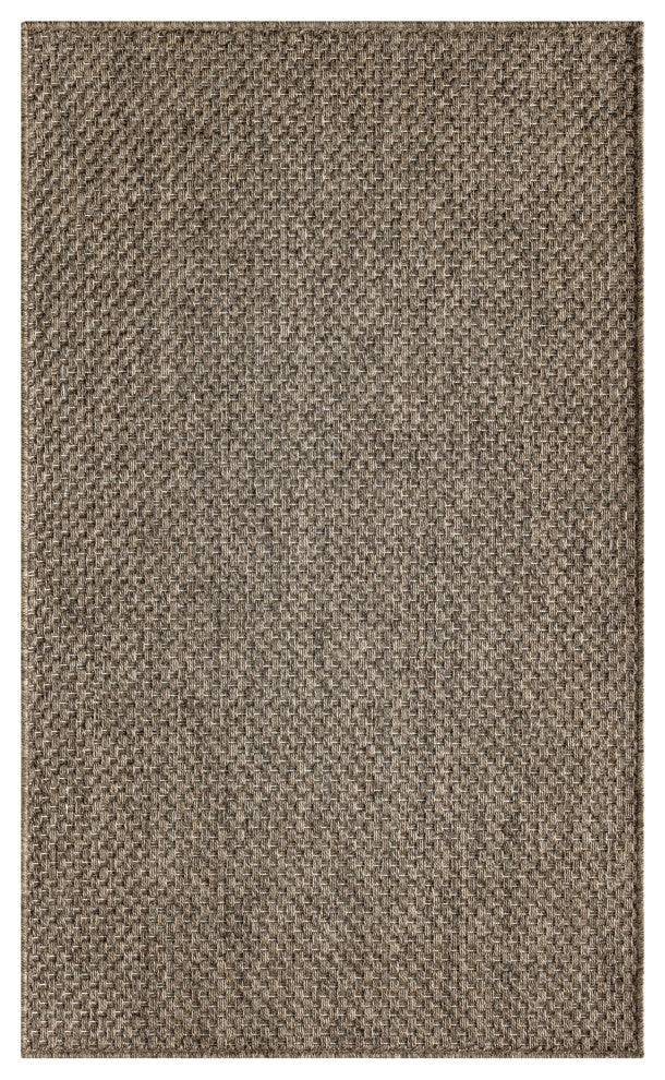 Nourison Tulum 2' x 3' Brown Outdoor Rug