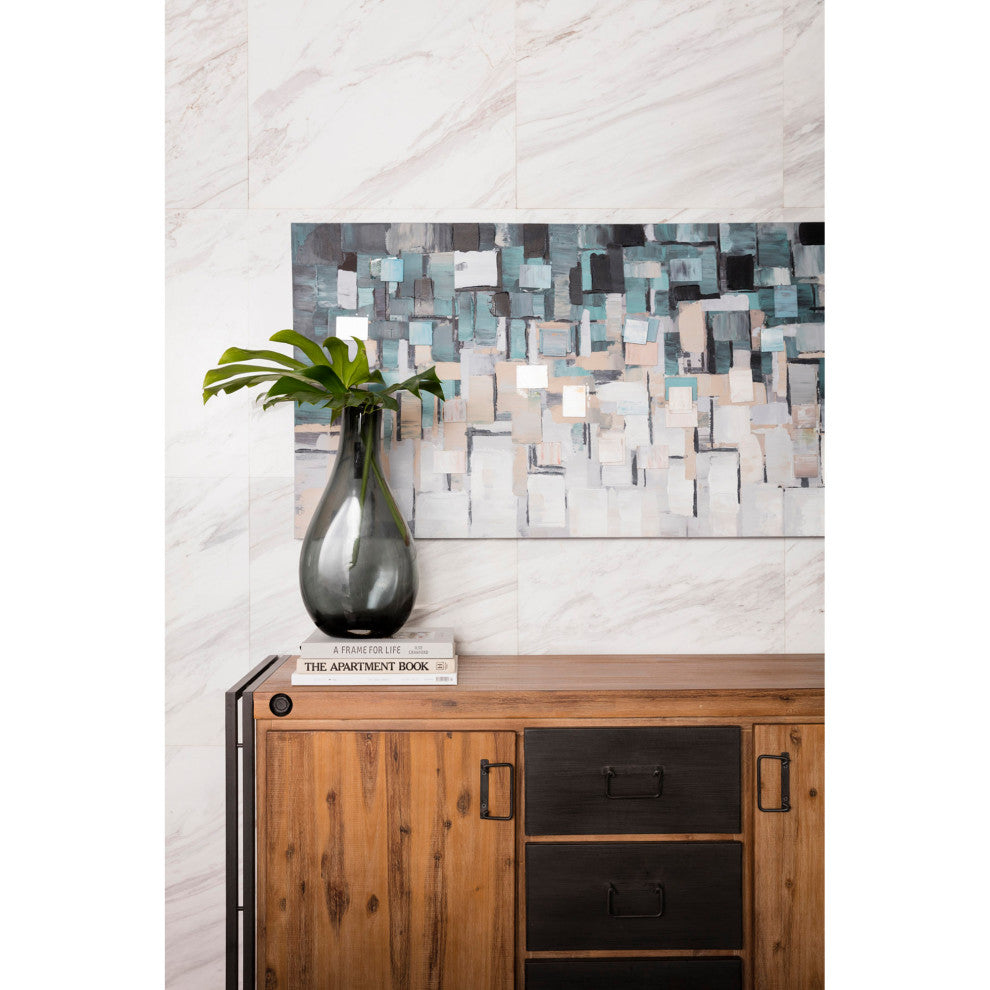 Contemporary Segments Wall Dcor - Multicolor
