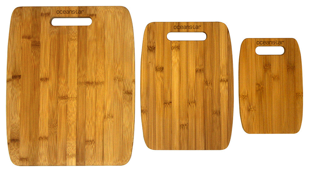 Oceanstar 3-Piece Bamboo Cutting Board Set CB1156