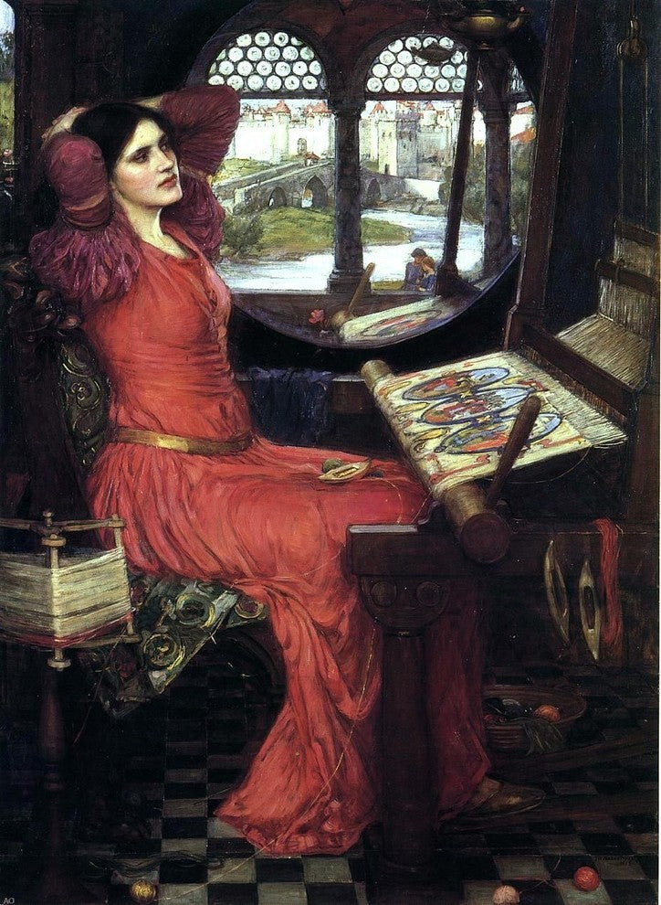 John William Waterhouse I am Half Sick of Shadows Wall Decal
