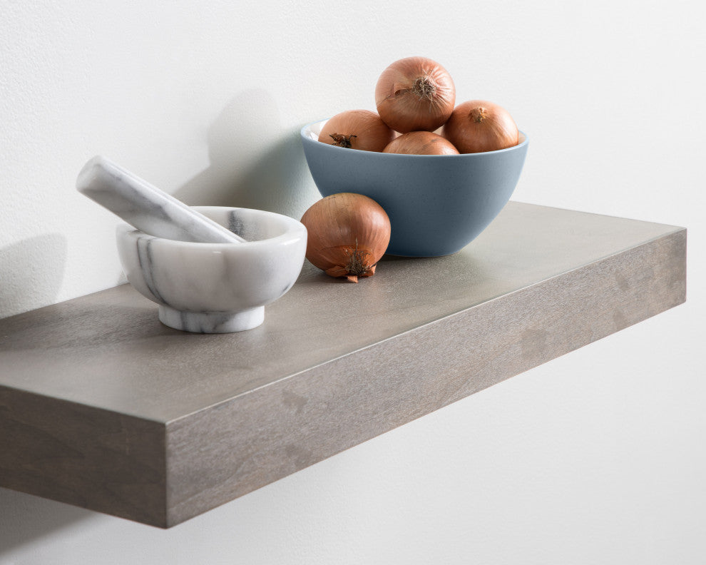 Havlock Wood Shelf Set, Gray 2 Piece 24 inch