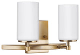 Alturas 2-Light Wall/Bath, Satin Brass