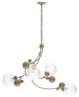 Sprig Pendant, Soft Gold Finish, Water Glass