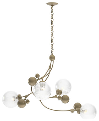 Sprig Pendant, Soft Gold Finish, Water Glass