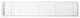 AG20 Series 6"x 36" Left Door Solid Aluminum Fixed Bar, White-Matte