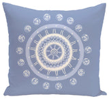 Beachy Keen Geometric Print Pillow, Cornflower, 20"x20"