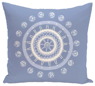 Beachy Keen Geometric Print Pillow, Cornflower, 20"x20"