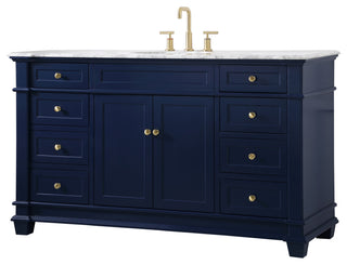 Weston Single Bathroom Vanity Set, Blue, 60