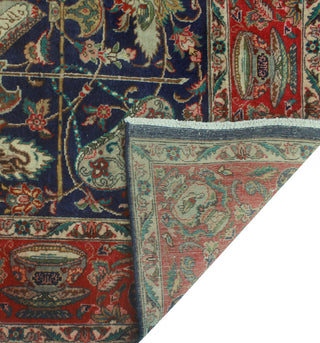 Super Vintage Distressed Norene Navy/Red Rug, 8'0 x 11'3