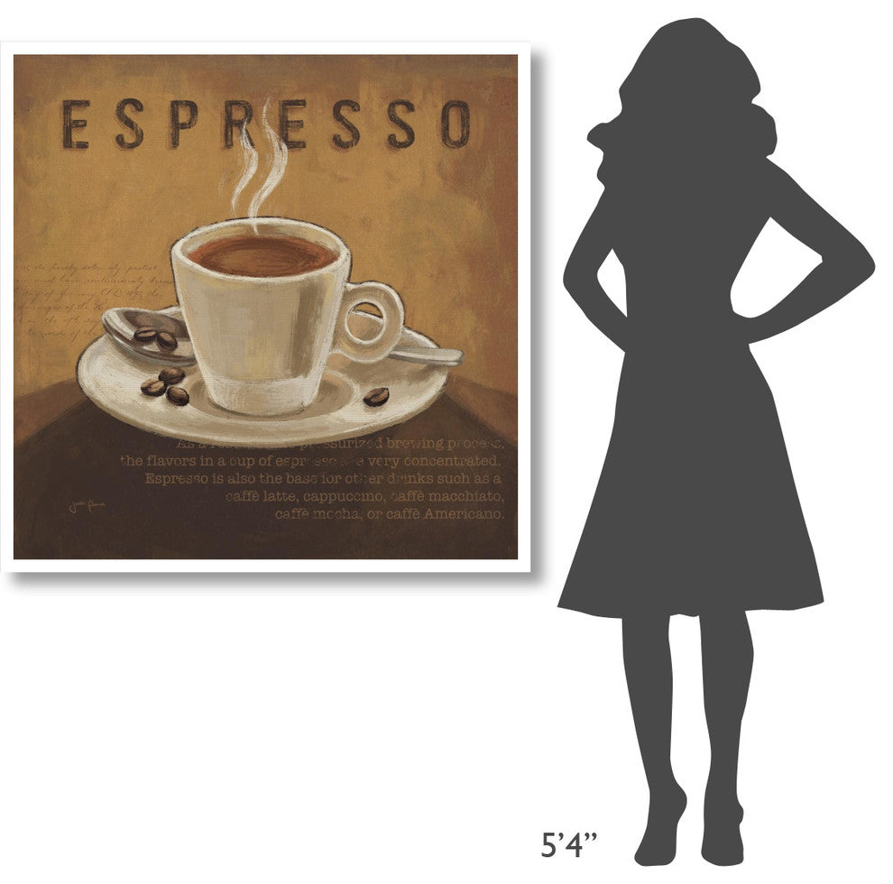 "Coffee and Co III" Digital Paper Print by Janelle Penner, 42"x42"
