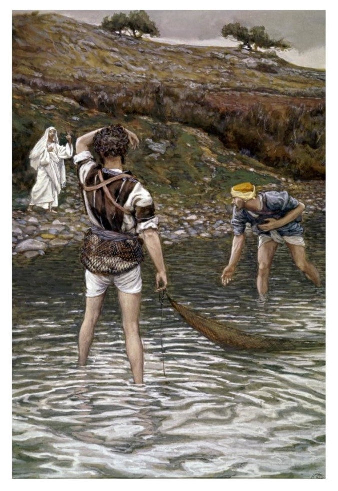 "The Calling of Peter and Andrew" Digital Paper Print by James Tissot, 22"x32"