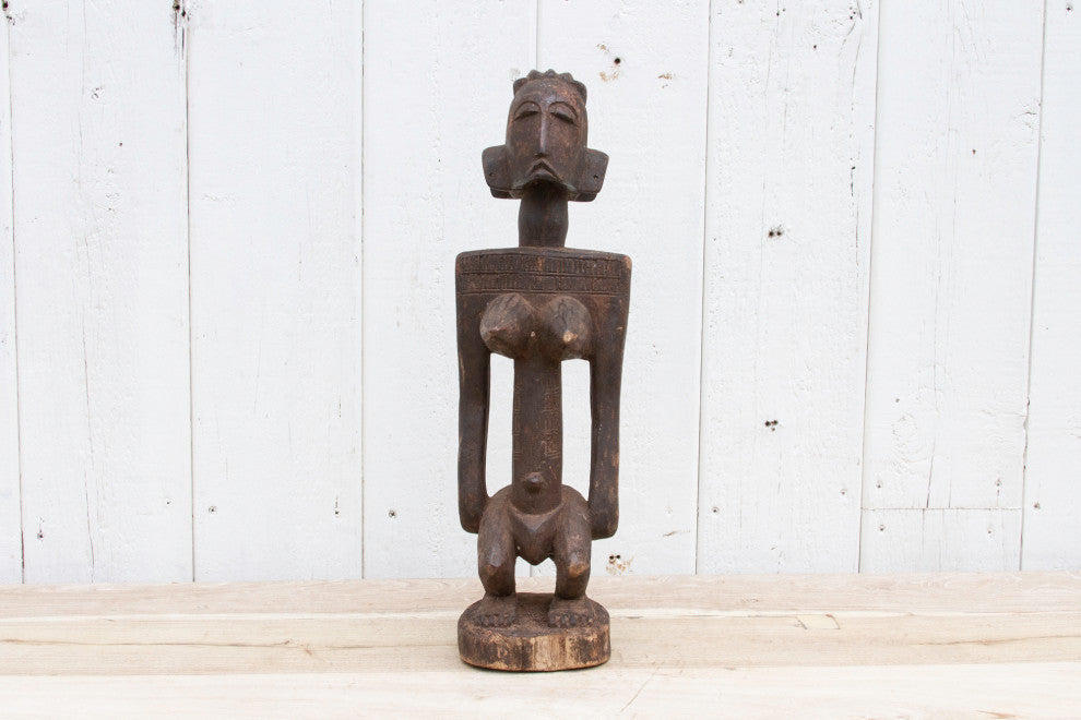 Antique Finely Carved Yoruba Statue
