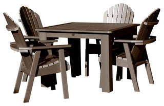 Muskoka 5-Piece Square Bistro Dining Set, Weathered Acorn