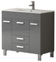 Eviva Venus 36" Vanity With Sink, Gray
