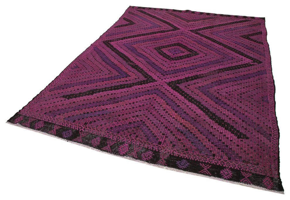 Rug N Carpet - Handmade Oriental 6' 8'' x 9' 5'' Contemporary Wool Kilim Rug