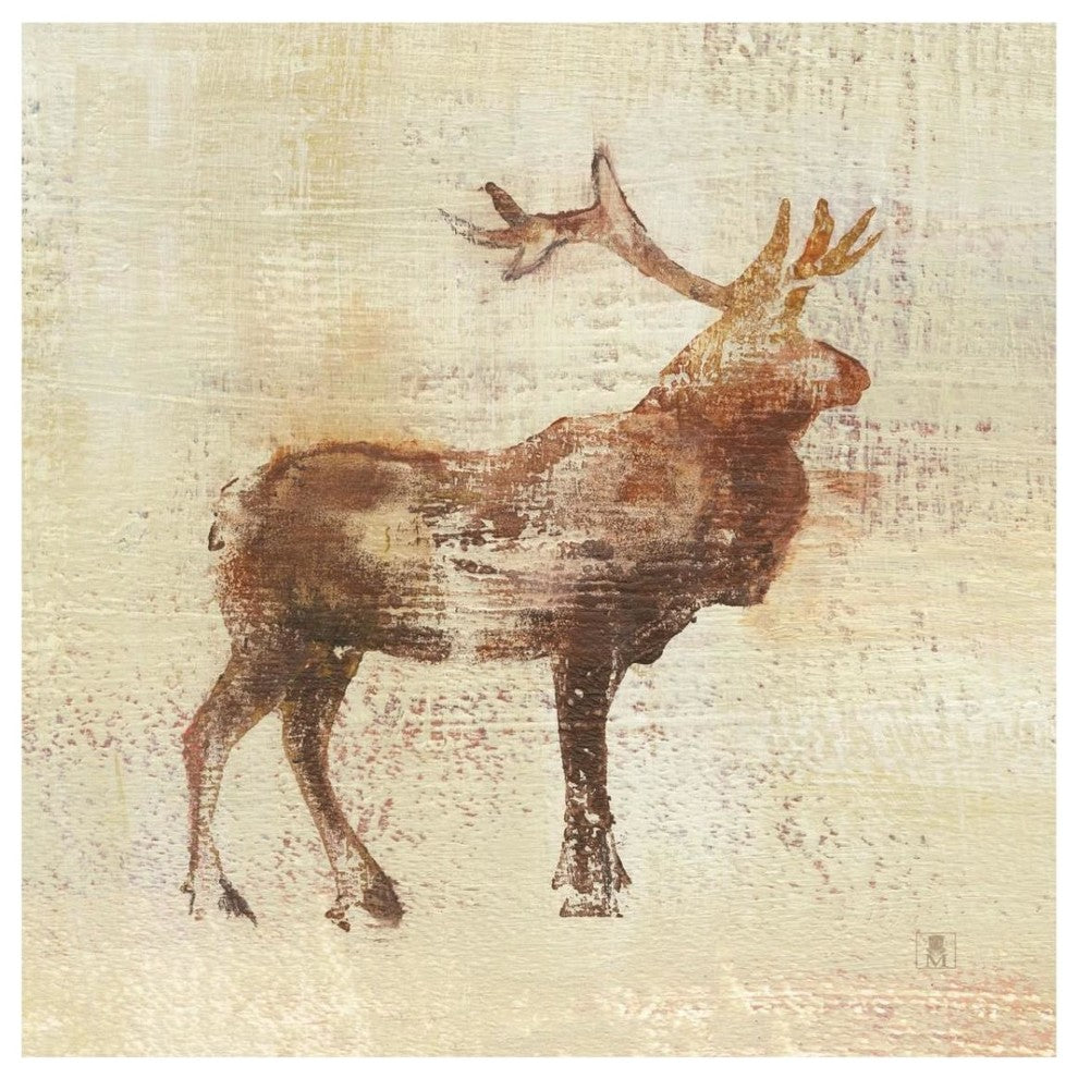"Elk Study v2" Digital Paper Print by Studio Mousseau, 32"x32"