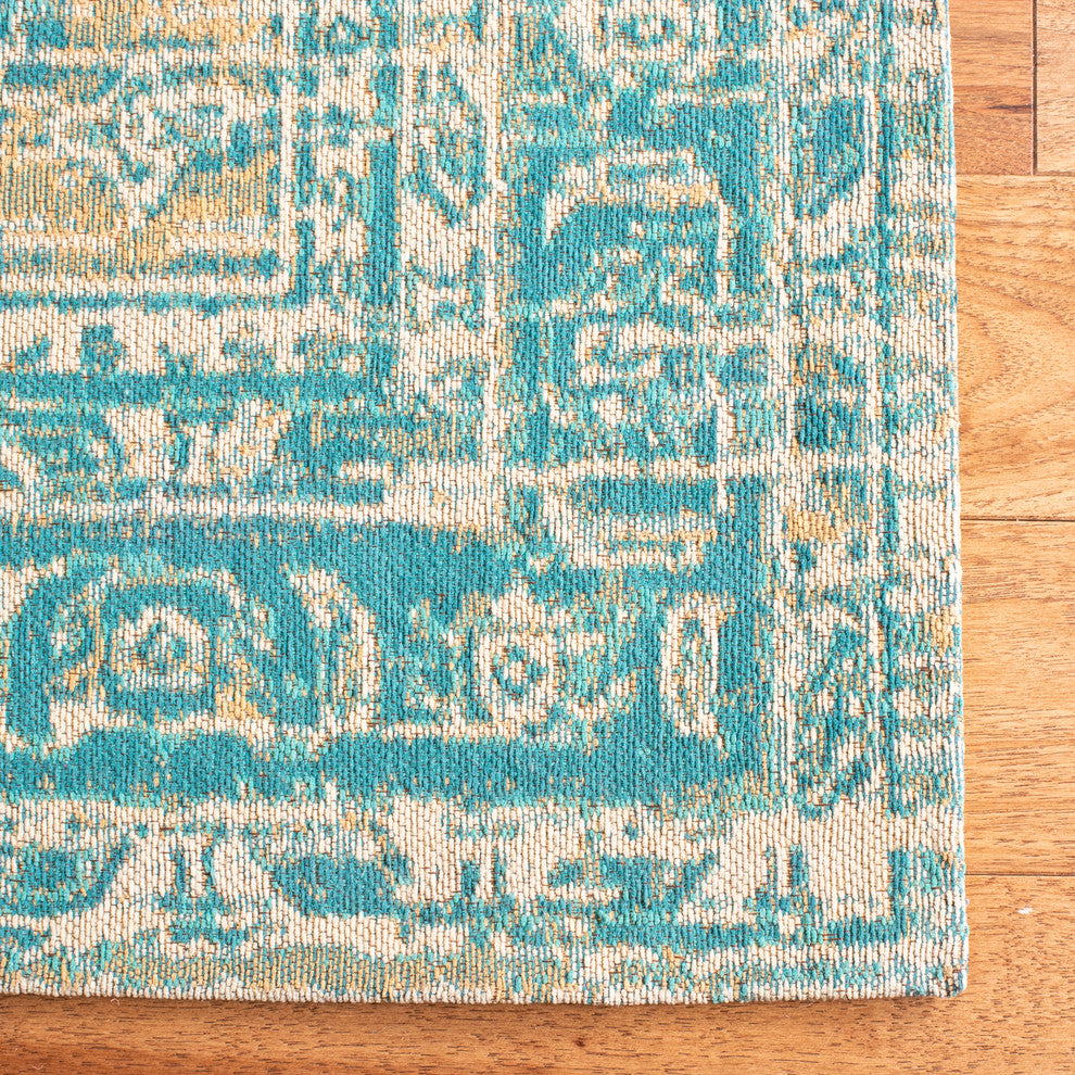Safavieh Classic Vintage Collection CLV113 Rug, Aqua, 8' X 10'
