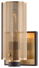 Pilsen 1-Light Wall Sconce, Modern Bronze, Plated Brass