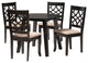 Anu Beige Fabric 5-Piece Dining Set
