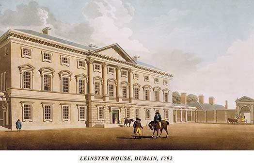 Leinster House, Dublin, 1792- Framed Paper Poster 20" x 30"