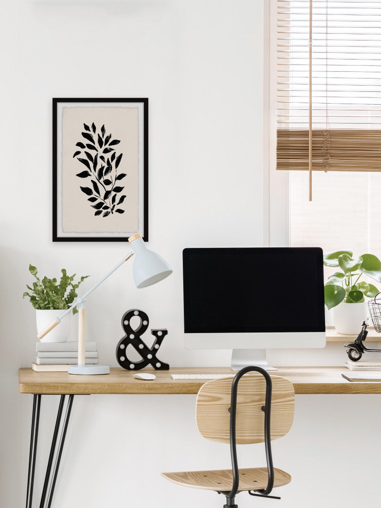 "The Leaves Flow" Framed Painting Print, 16x24
